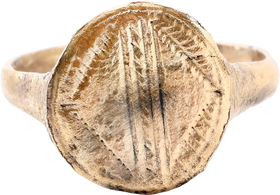 MEDIAVEL (BYZANTINE) CHRISTIAN RING, 5TH-9TH CENTURY AD, SIZE 10 ¼