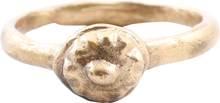 FINE ROMAN PROSTITUTE'S RING, C.100-300 AD, SIZE 5 3/4