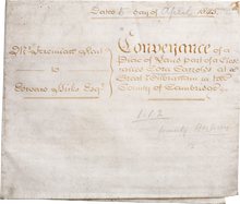 ENGLISH PARCHMENT LEGAL DOCUMENT, INDENTURE, APRIL 5 1845