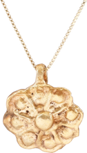 MEDIEVAL WHEEL OF FORTUNE AMULET NECKLACE, 5TH-7TH CENTURY