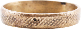 FINE VIKING WEDDING RING, SIZE 7 1/4