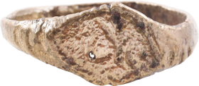 ROMAN SIGNET RING, 100-450AD, SIZE 7 ¼
