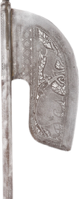 INDOPERSIAN BATTLE AXE 19TH CENTURY