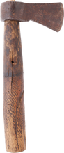 RARE COLONIAL AMERICAN BELT OR POUCH AXE LATE 17TH-18TH CENTURY
