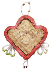 WOODLAND INDIAN BEADED HEART C.1900-20 - Fagan Arms