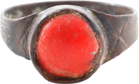 MEDIEVAL EUROPEAN RING, C.14TH-15TH CENTURY, SIZE 5 1/4