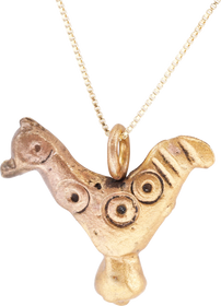 ROMAN WOMAN’S BIRD PENDANT NECKLACE 100-350 AD