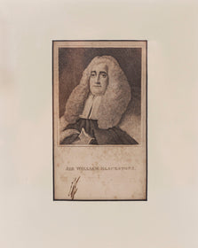 ORIGINAL ENGLISH LITHOGRAPH, Sir William Blackstone