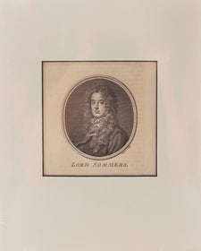 ORIGINAL ENGLISH LITHOGRAPH, Lord Sommers