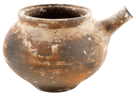 ANCIENT PERSIAN SPOUTED JUG OR PITCHER, 800-600BC