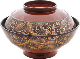 JAPANESE LACQUERED BOWL OWAN, MEIJI PERIOD, 1867-1912