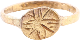 MEDIEVAL EUROPEAN RING 15TH-17TH CENTURY AD, SIZE 9 3/4