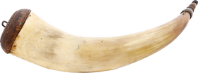 REVOLUTIONARY WAR RIFLEMAN’S HORN C.1770