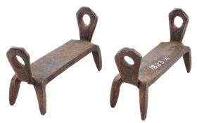 PAIR 18TH CENTURY COLONIAL AMERICAN CRAMPONS (ICE CREEPERS)