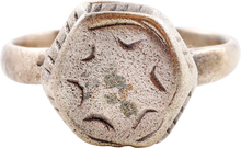 MEDIEVAL MYSTIC RING, 12TH-14TH CENTURY, SIZE 6 ½