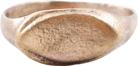 ANCIENT ROMAN/MEDIEVAL EVIL EYE RING, 4TH-8TH CENTURY AD, SIZE 7 ¾