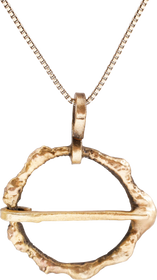 RARE VARIATION VIKING PROTECTIVE BROOCH C.800-1050 AD