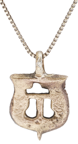 MEDIEVAL HERALDIC PENDANT NECKLACE C.1450-1600