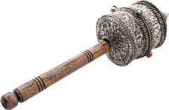FINE TIBETAN PRAYER WHEEL - Fagan Arms