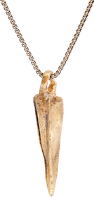 ROMAN TRIANGULAR ARROWHEAD NECKLACE, 100BC-100AD
