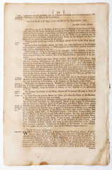 ACTUAL PAGE PRINTED BY BENJAMIN FRANKLIN IN 1752 - Fagan Arms