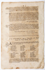 ACTUAL PAGE PRINTED BY BENJAMIN FRANKLIN IN 1752 - Fagan Arms