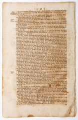 ACTUAL PAGE PRINTED BY BENJAMIN FRANKLIN IN 1752 - Fagan Arms