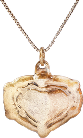 VIKING HEART PENDANT NECKLACE, 9TH-10TH CENTURY AD