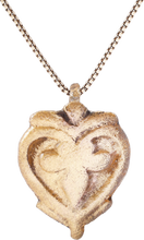 VIKING HEART PENDANT NECKLACE, C.950-1050 AD