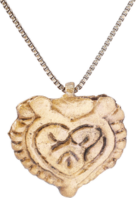 FINE VIKING HEART PENDANT NECKLACE, 9TH-11TH CENTURY AD