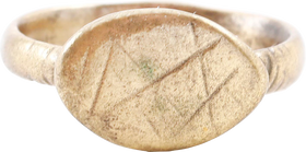 BYZANTINE/MEDIEVAL RING C.500-900 AD, SIZE 7 ½