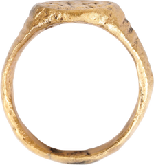 MEDIEVAL EUROPEAN CHRISTIAN RING C.600-900 AD, SIZE 10 1/2 - Fagan Arms