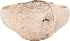 MEDIEVAL EUROPEAN RING, 500-800 AD, SIZE 8