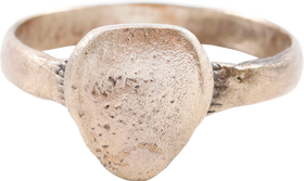 VIKING WOMAN WARRIOR’S HEART RING 850-1050 AD, SIZE 9 ¾