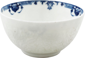ENGLISH EXPORT PORCELAIN TEA BOWL, DR. WALL PERIOD, C.1770-83