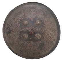 INDIAN HORSEMAN’S HIDE SHIELD, THAME PARK ARMORY