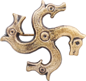 ROMAN HORSE HEAD “SUN” BROOCH C.175-300 AD
