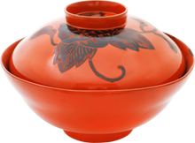 JAPANESE LACQUER BOWL AND COVER MEIJI PERIOD, 1867-1912