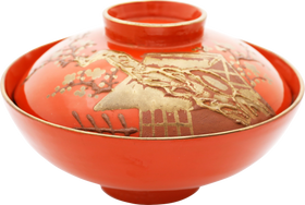 JAPANESE LACQUERED BOWL OWAN, MEIJI C.1867-1912