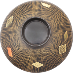 JAPANESE LACQUERED COVERED BOWL, 19TH-20TH CENTURY - Fagan Arms