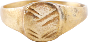 MEDIEVAL WOMAN’S RING, 8TH-10TH CENTURY, SIZE 8 1/2