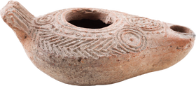 ROMAN TERRACOTTA OIL LAMP, C.100-350 AD