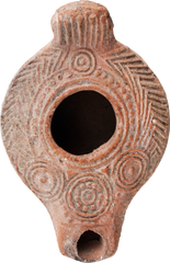 ROMAN TERRACOTTA OIL LAMP, C.100-350 AD - Fagan Arms