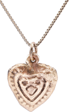 FINE VIKING HEART PENDANT NECKLACE, 11TH CENTURY