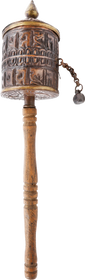 EARLY TIBETAN PRAYER WHEEL