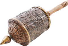 EARLY TIBETAN PRAYER WHEEL - Fagan Arms