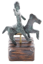 CELTIC BRONZE HORSE AND RIDER FIGURES, 400-100 BC