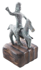 CELTIC BRONZE HORSE AND RIDER FIGURES, 400-100 BC