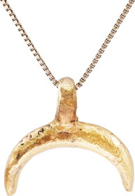 VIKING LUNAR PENDANT NECKLACE, C.900-1000 AD