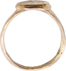 MEDIEVAL EUROPEAN CHRISTIAN RING C.6TH-10 CENTURY AD, SIZE 10 ¾ - Fagan Arms